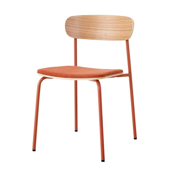 Jedálenské stoličky v súprave 2 ks v červeno-prírodnej farbe Adriana – Marckeric-image-3