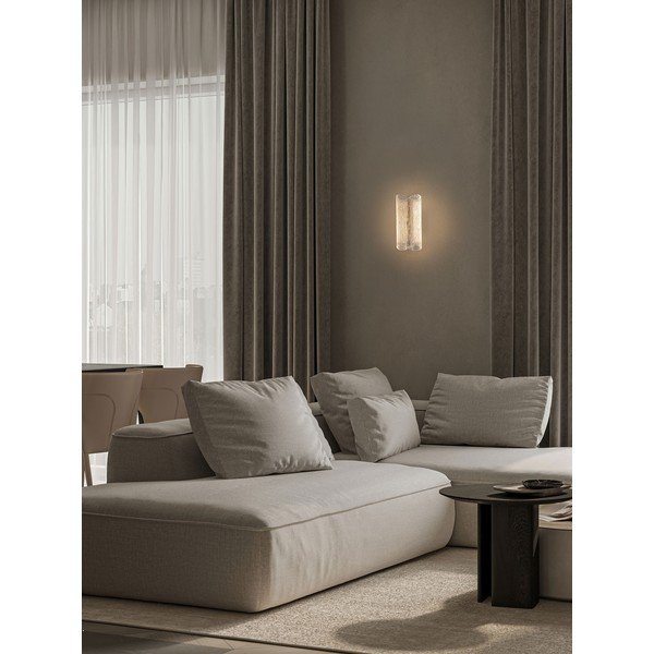 Oceľové LED nástenné svietidlo v mosadznej farbe Sarin – Nova Luce-image-1