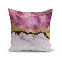 Obliečka na vankúš Minimalist Cushion Covers Marble With Pink And Gold, 45 x 45 cm