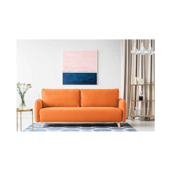Oanžová trojmiestna pohovka Kooko Home Bebop-image-1