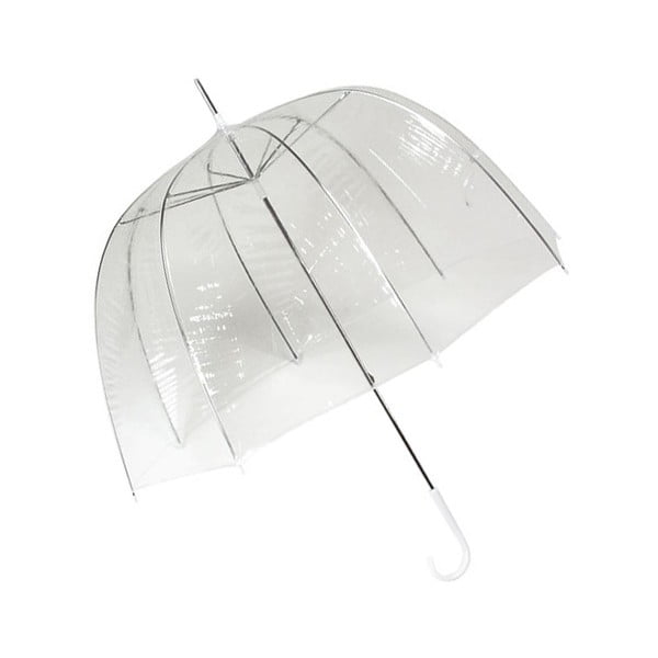 Transparentný tyčový dáždnik Ambiance Birdcage Cloche, ⌀ 77 cm