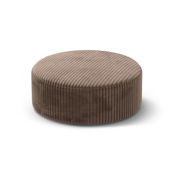 Hnedý menčestrový taburet Dia – Micadoni 