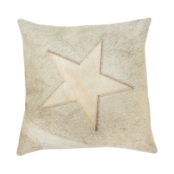 Sivý vankúš Capa Star, 45 × 45 cm