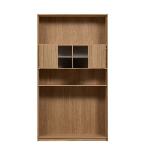 Modulárna knižnica v dekore duba v prírodnej farbe 110x199 cm Modulair – vtwonen-image-3
