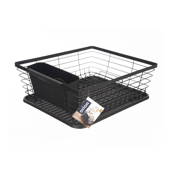 Čierny kovový odkvapkávač 36x30,5 cm Radka – Orion-image-2