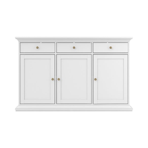 Biela nízka komoda 144x92 cm Paris – Tvilum