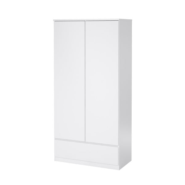 Biela šatníková skriňa 99x201 cm Naia - Tvilum-image-3