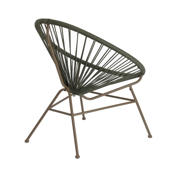 Záhradné kreslo so zeleným výpletom Kave Home Samantha-image-3