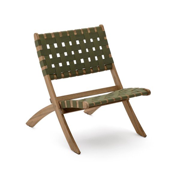 Zelené drevené záhradné kreslo Chabeli – Kave Home