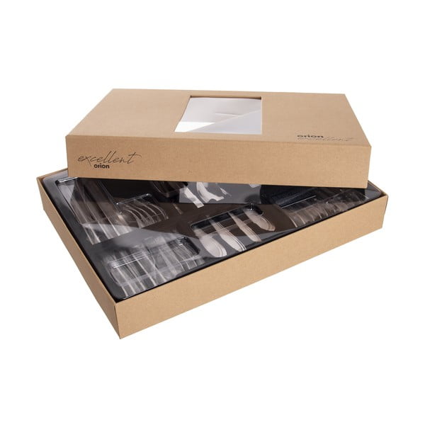 Antikoro príbor 24 ks v striebornej farbe Satin – Orion-image-3