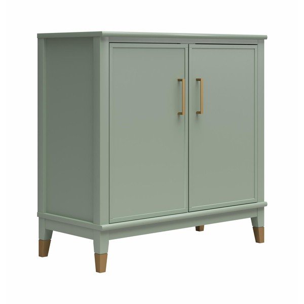 Zelená skrinka 86x85x41 cm Westerleigh – CosmoLiving by Cosmopolitan-image-2