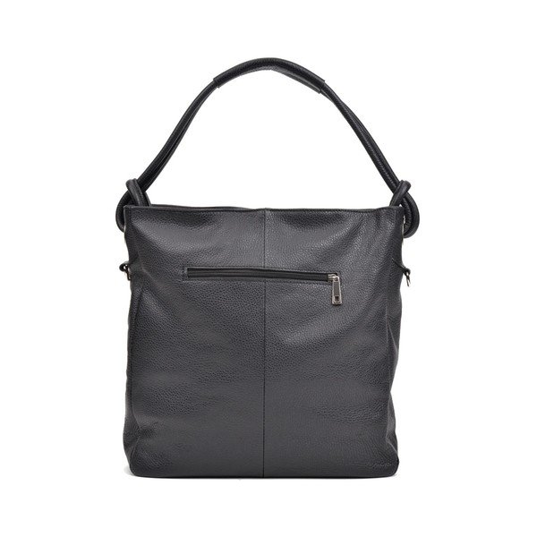 Čierna kožená kabelka Anna Luchini Smiela-image-4