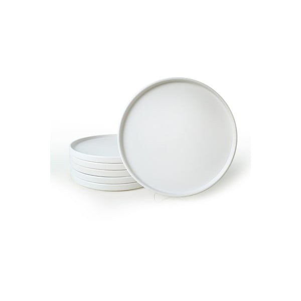 Biele keramické taniere v súprave 6 ks ø 27 cm – Hermia
