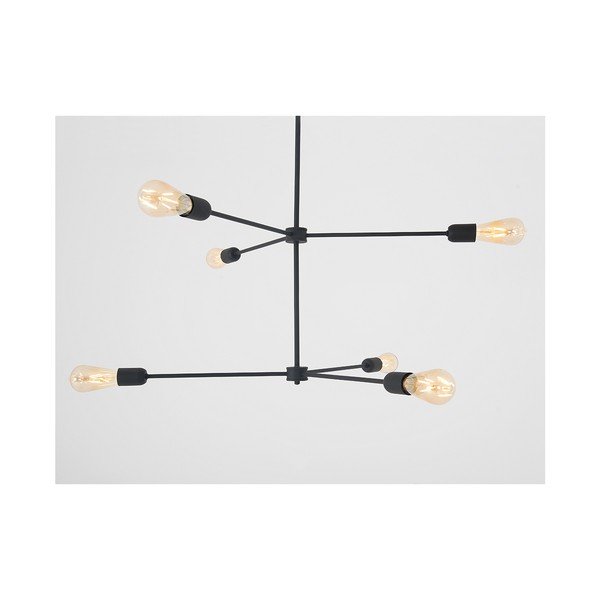 Čierne závesné svietidlo Custom Form Triso Hexa-image-2