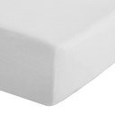 Biela napínacia perkálová plachta 90x190 cm Easy Iron Percale – Catherine Lansfield