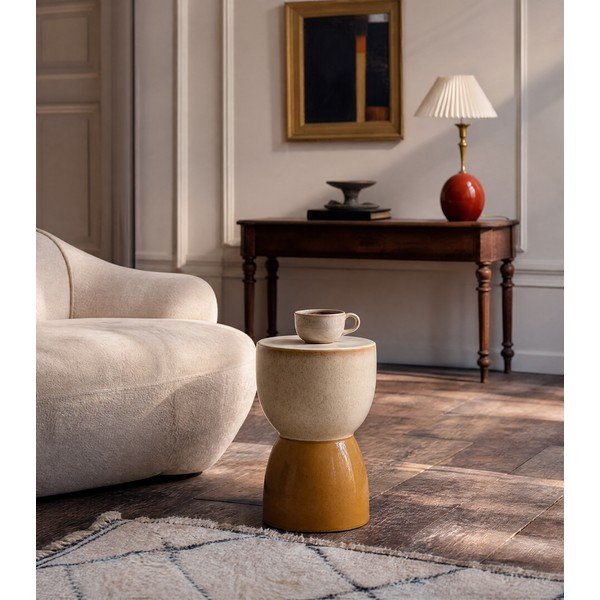 Keramický okrúhly odkladací stolík ø 28,5 cm Finca – Light & Living-image-1