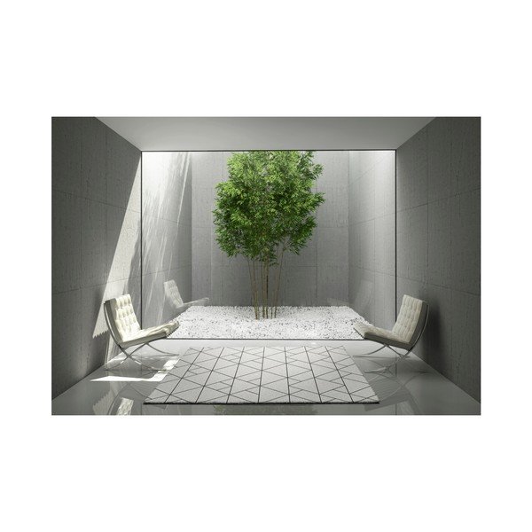 Biely koberec Universal Nilo, 67 x 250 cm-image-1