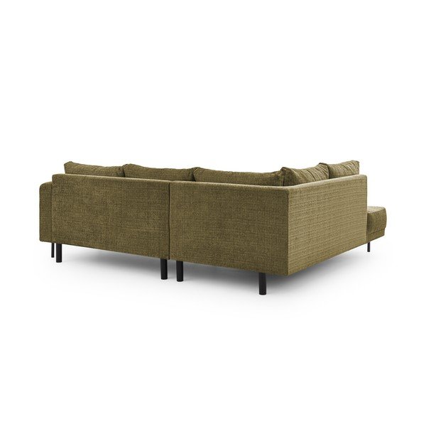 Zelená ženilková rohová pohovka (ľavý roh/do L) Mauris  – Ropez-image-3