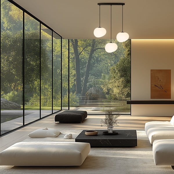 Čierno-biele závesné svietidlo Stones – Candellux Lighting-image-1