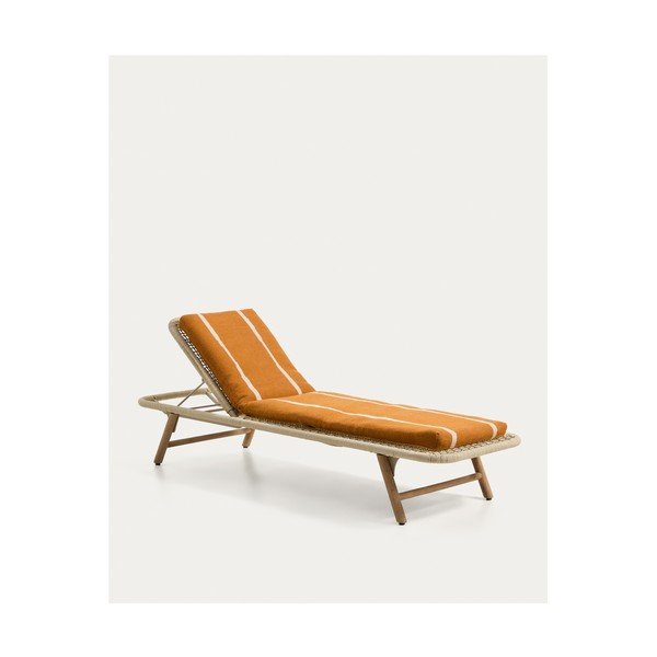 Oranžový záhradný sedák na ležadlo 50x175 cm Daila – Kave Home-image-2