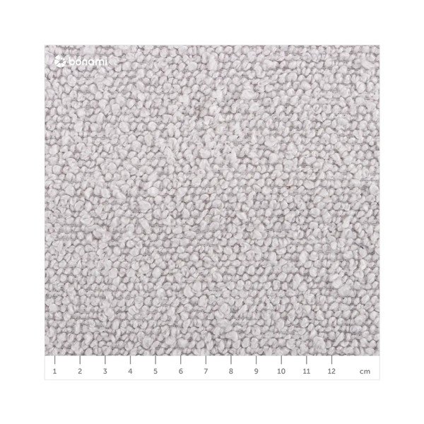 Svetlosivý taburet z textílie bouclé Molino – Micadoni Home-image-4