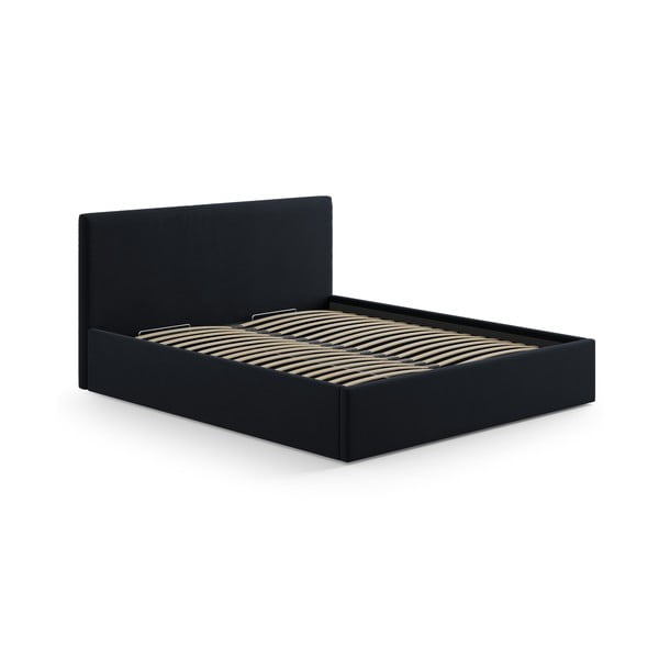 Tmavomodré čalúnené čelo postele 190,5x100 cm Remo – Micadoni -image-3