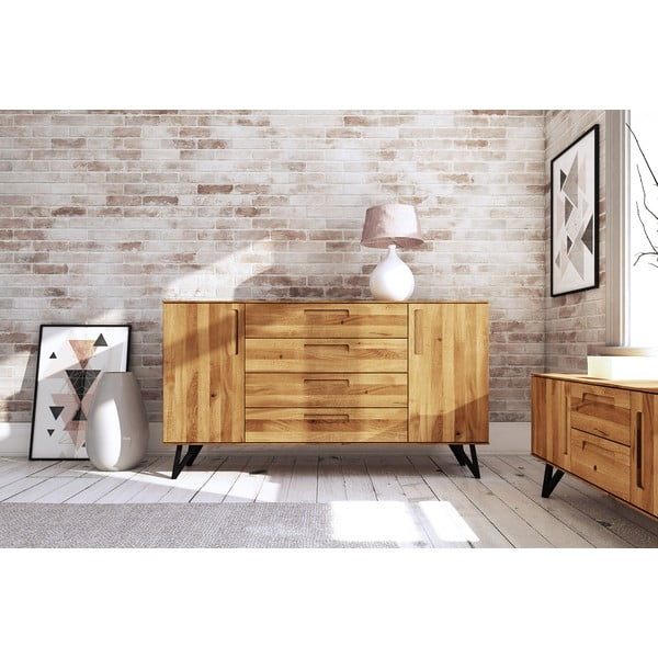 Vysoká komoda z dubového dreva 182x100 cm Golo - The Beds-image-1