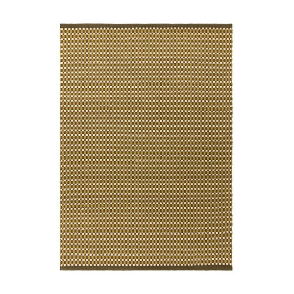 Khaki ručne tkaný koberec s prímesou vlny 200x290 cm Ember – MADE