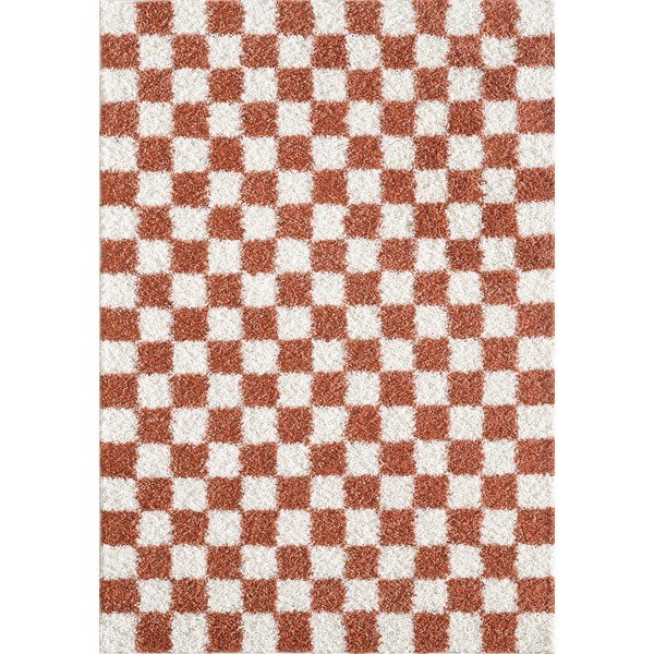 Krémovobiely/v terakotovej farbe koberec 120x170 cm Grida – ESTE