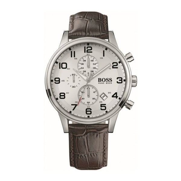 Pánske hodinky s koženým remienkom Hugo Boss Declan