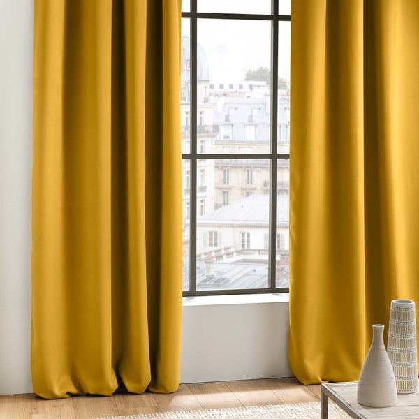 Žltý zatemňovací záves 135x280 cm Occult – douceur d'intérieur-image-2