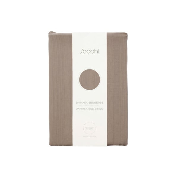 Damaškové obliečky taupe na jednolôžko/predĺžené 140x220 cm Noble – Södahl-image-4