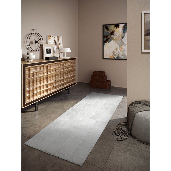 Krémovobiely ručne tkaný vlnený behúň 80x250 cm Wilhelmine – Villeroy&Boch-image-1