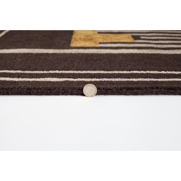 Hnedý ručne tkaný koberec Flair Rugs Moderne Lifestyle, 200 × 290 cm-image-1