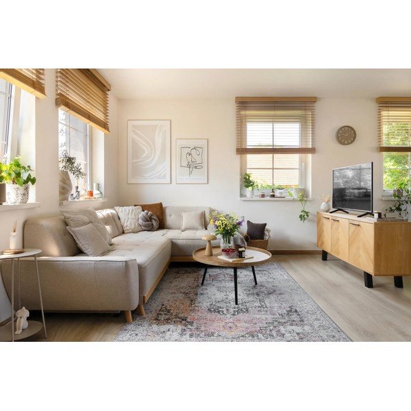 Béžová rozkladacia rohová pohovka Miuform Dazzling Daisy L, pravý roh-image-1