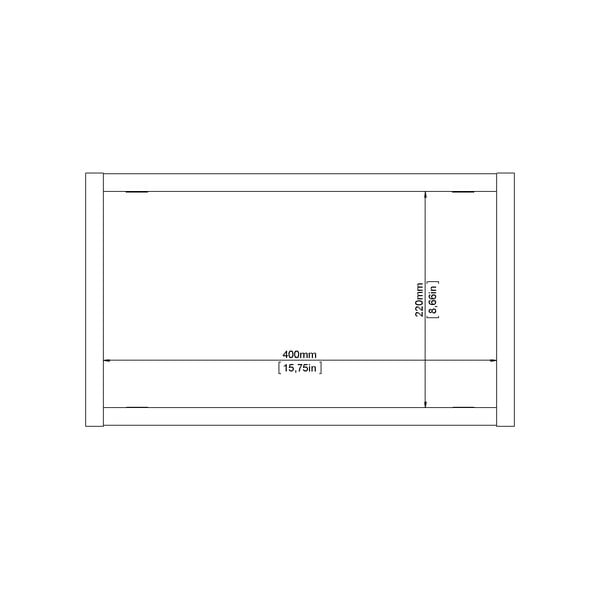 Poschodová polica v dekore duba v prírodnej farbe 44 cm Roomers – Tvilum-image-4