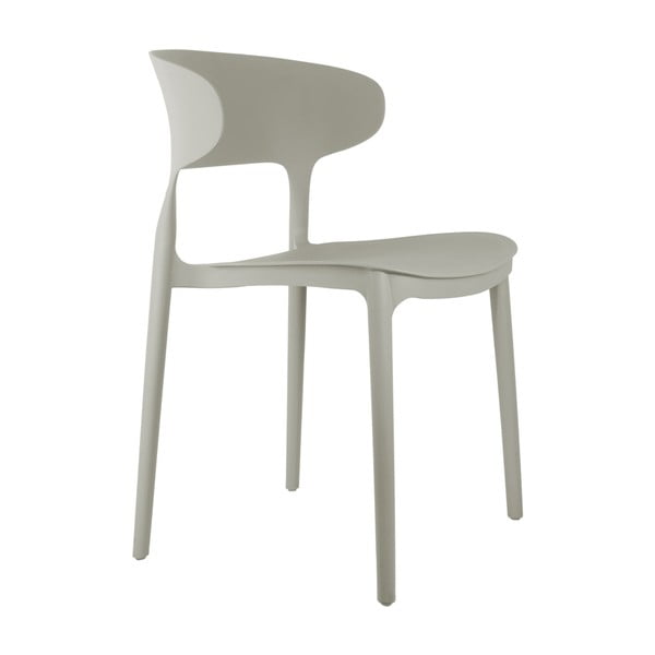 Sivá plastová jedálenská stolička Fain – Leitmotiv