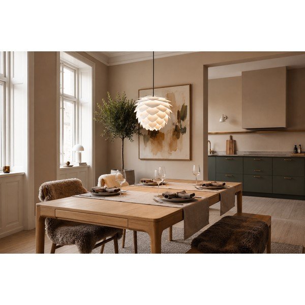 Biele tienidlo ø 50 cm Silvia – UMAGE-image-3