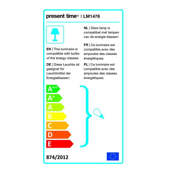 Biele závesné svietidlo s dreveným detailom Leitmotiv Farm, ⌀ 41 cm-image-3