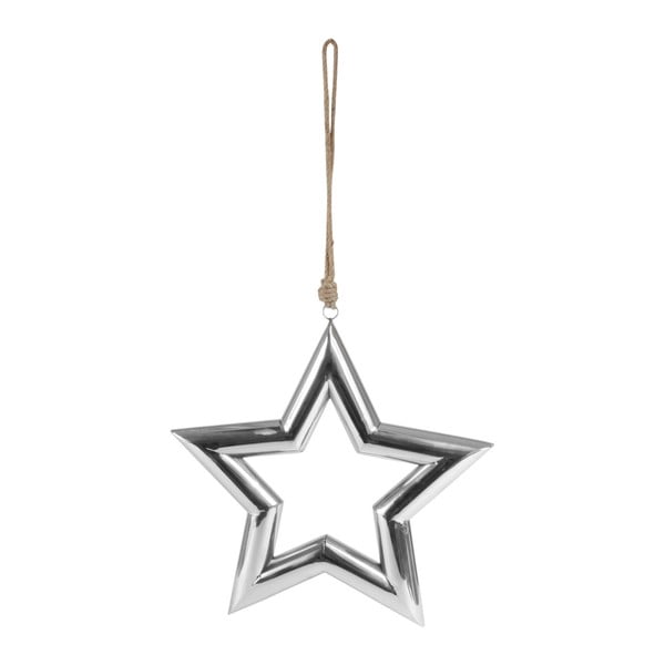 Závesná dekoratívna hviezda v striebornej farbe Côté Table Hanging Star