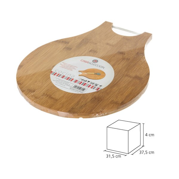 Set bambusovej doštičky a krájača na pizzu Casa Selección Cutter-image-4