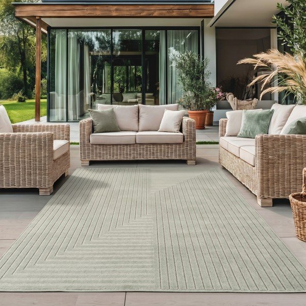 Zelený vnútorný a vonkajší koberec 160x230 cm Nova 1202 – Ayyildiz Carpets-image-1
