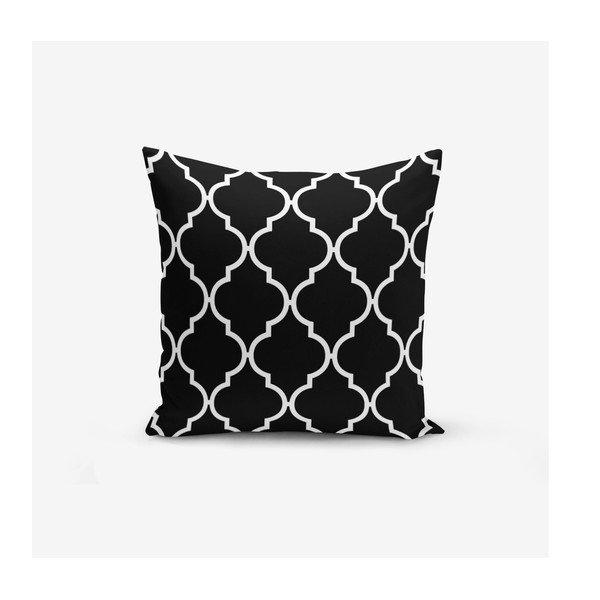 Súprava 4 obliečok na vankúše Minimalist Cushion Covers BW Graphic Patterns, 45 x 45 cm-image-1