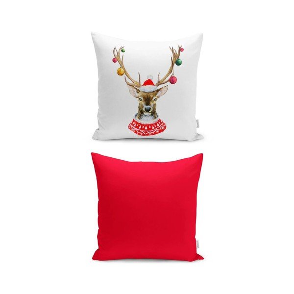 Obliečka na vankúš s vianočným motívom 43x43 cm Merry Christmas – Mila Home