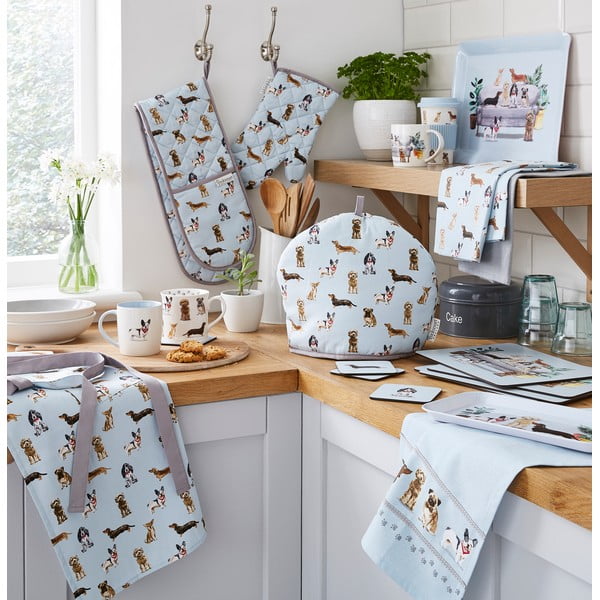 Súprava 4 podnosov Cooksmart ® Curious Dogs-image-3