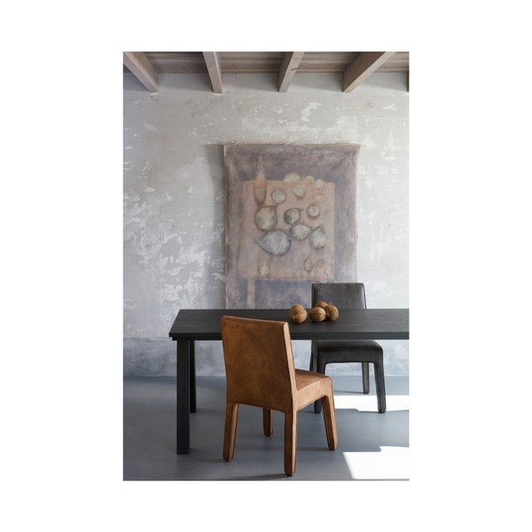 Sada 2 hnedých kožených stoličiek BePureHome Cocoon-image-2