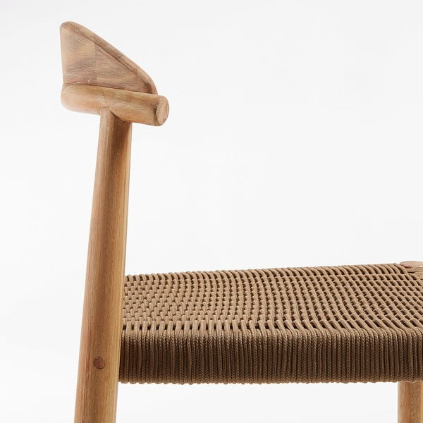 Vonkajšia barová stolička z eukalyptového dreva Kave Home Glynis-image-1