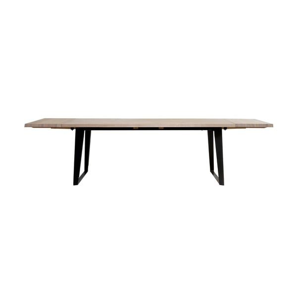 Sada 2 napájacích dosiek k jedálenskému stolu z dreva bieleho duba Unique Furniture Novara