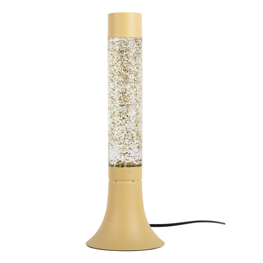 Svetložltá stolová lampa so skleneným tienidlom (výška 37,5 cm) Astro Glittler – Leitmotiv