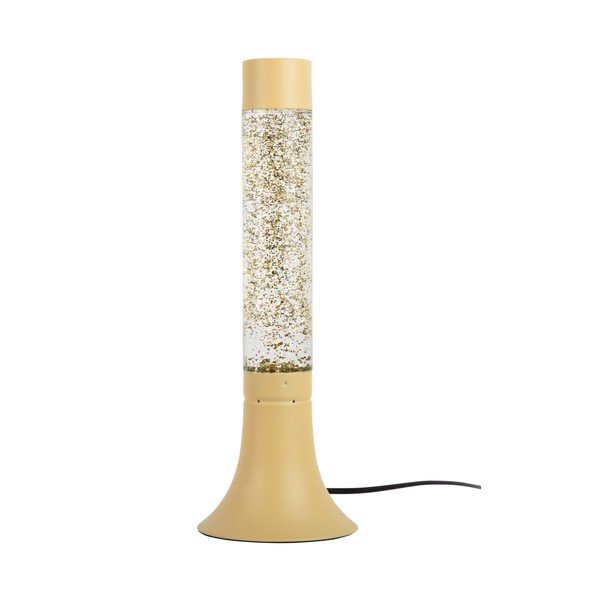 Svetložltá stolová lampa so skleneným tienidlom (výška  37,5 cm) Astro Glittler – Leitmotiv